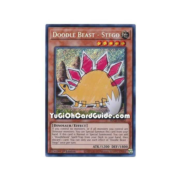 Doodle Beast - Stego (Secret Rare) – Battles of Legend Crystal Revenge | Carta YUGIOH en México