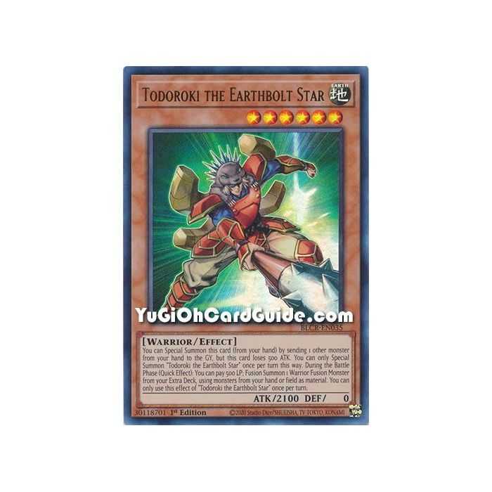 Todoroki the Earthbolt Star (Ultra Rare) – Battles of Legend Crystal Revenge | Carta YUGIOH en México
