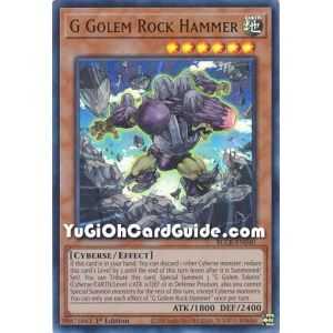 G Golem Rock Hammer (Ultra Rare) – Battles of Legend Crystal Revenge | Carta YUGIOH en México