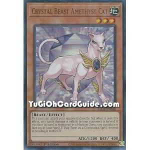 Crystal Beast Amethyst Cat (Ultra Rare) – Battles of Legend Crystal Revenge | Carta YUGIOH en México