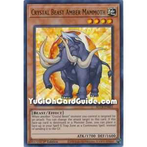 Crystal Beast Amber Mammoth (Ultra Rare) – Battles of Legend Crystal Revenge | Carta YUGIOH en México