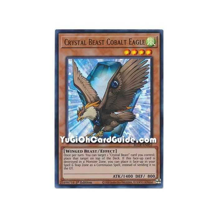Crystal Beast Cobalt Eagle (Ultra Rare) – Battles of Legend Crystal Revenge | Carta YUGIOH en México