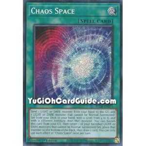 Chaos Space (Secret Rare) – Battles of Legend Crystal Revenge | Carta YUGIOH en México