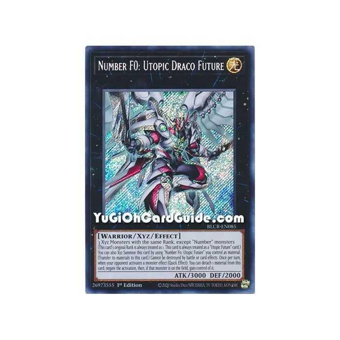 Number F0: Utopic Draco Future (Secret Rare) – Battles of Legend Crystal Revenge | Carta YUGIOH en México