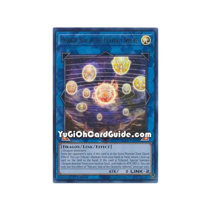 Hieratic Seal of the Heavenly Spheres (Ultra Rare) – Battles of Legend Crystal Revenge | Carta YUGIOH en México