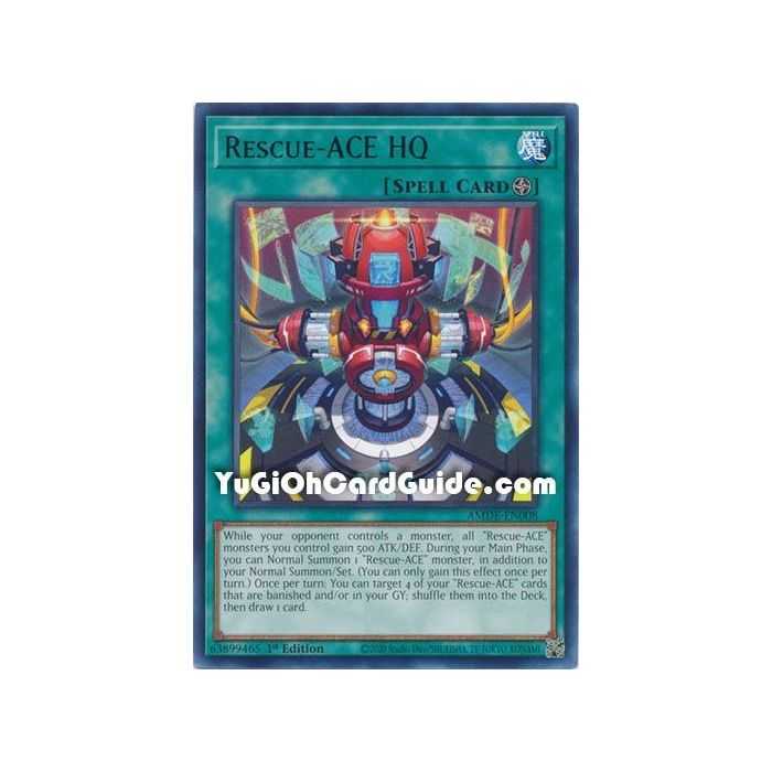 Rescue-ACE HQ (Rare) – Amazing Defenders | Carta YUGIOH en México