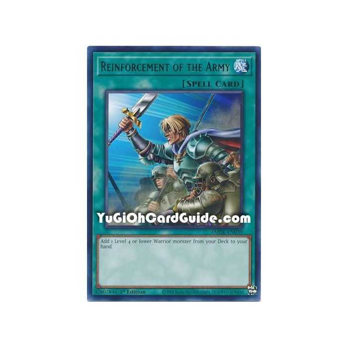 Reinforcement of the Army (Rare) – Amazing Defenders | Carta YUGIOH en México