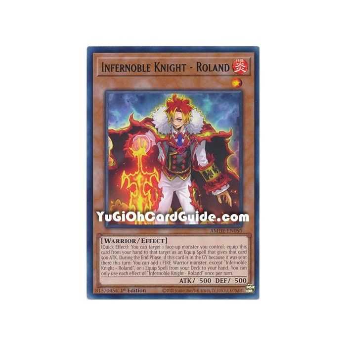 Infernoble Knight - Roland (Rare) – Amazing Defenders | Carta YUGIOH en México