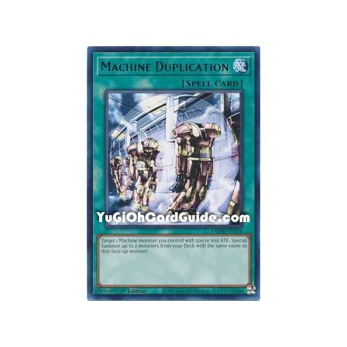 Machine Duplication (Rare) – Amazing Defenders | Carta YUGIOH en México