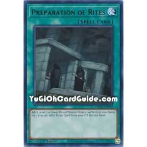 Preparation of Rites (Rare) – Amazing Defenders | Carta YUGIOH en México