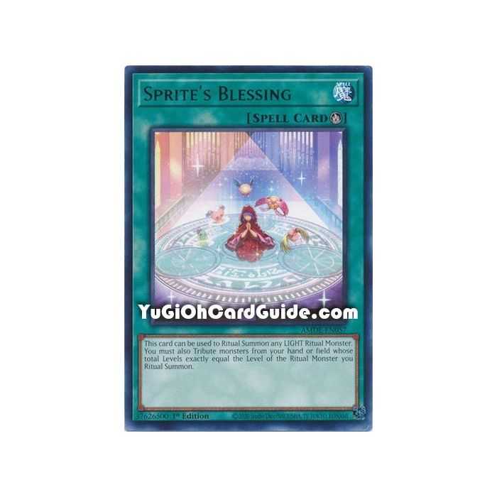 Sprite's Blessing (Rare) – Amazing Defenders | Carta YUGIOH en México