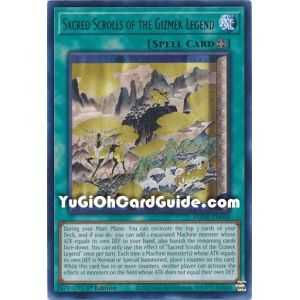 Sacred Scrolls of the Gizmek Legend (Rare) – Amazing Defenders | Carta YUGIOH en México