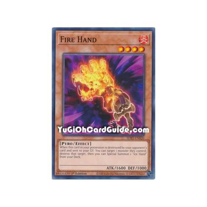 Fire Hand (Common) – Beware of Traptrix Structure Deck | Carta YUGIOH en México