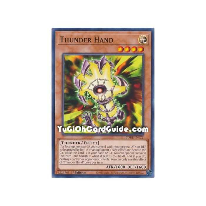 Thunder Hand (Common) – Beware of Traptrix Structure Deck | Carta YUGIOH en México