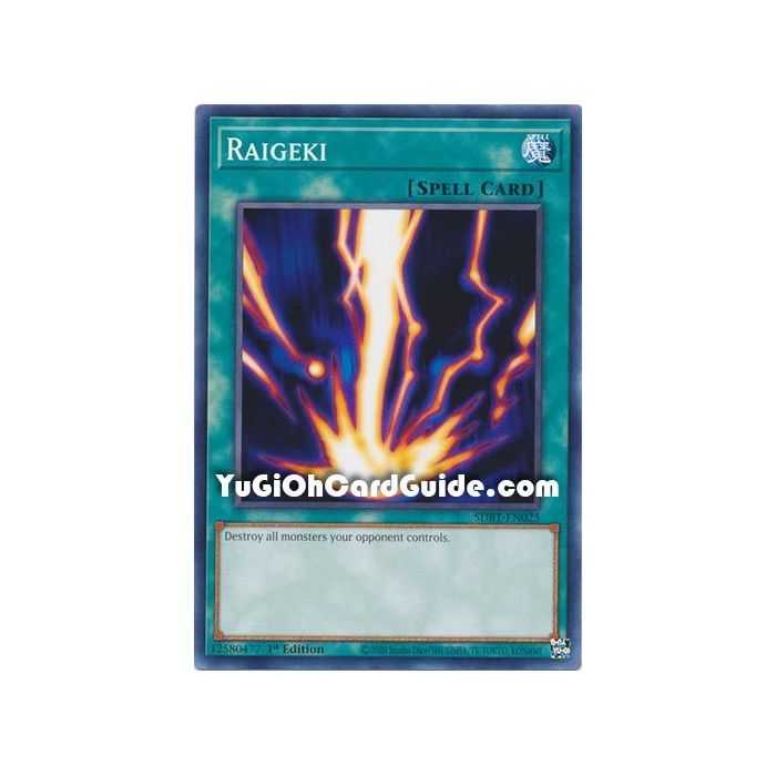 Raigeki (Common) – Beware of Traptrix Structure Deck | Carta YUGIOH en México