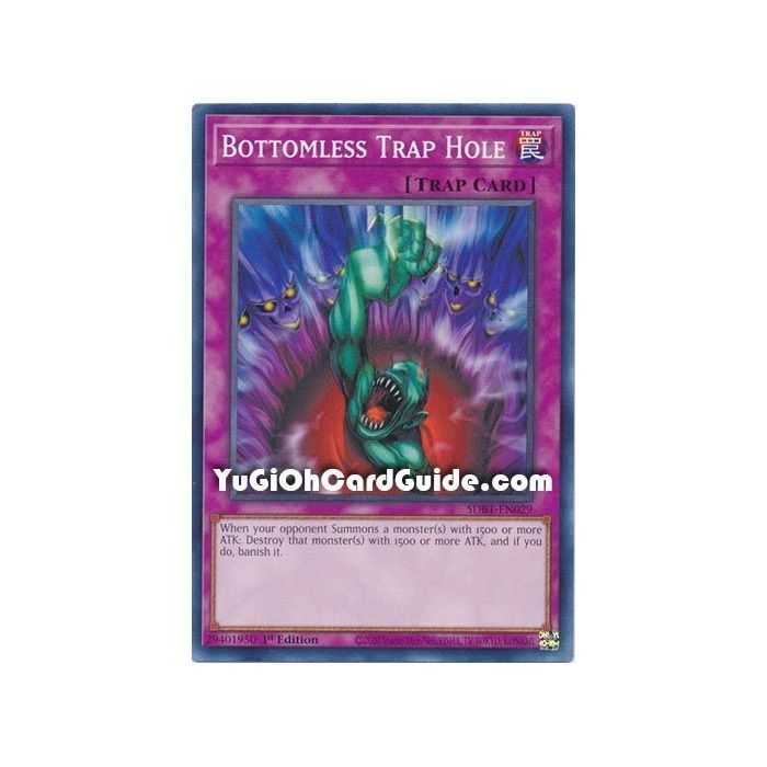 Bottomless Trap Hole (Common) – Beware of Traptrix Structure Deck | Carta YUGIOH en México