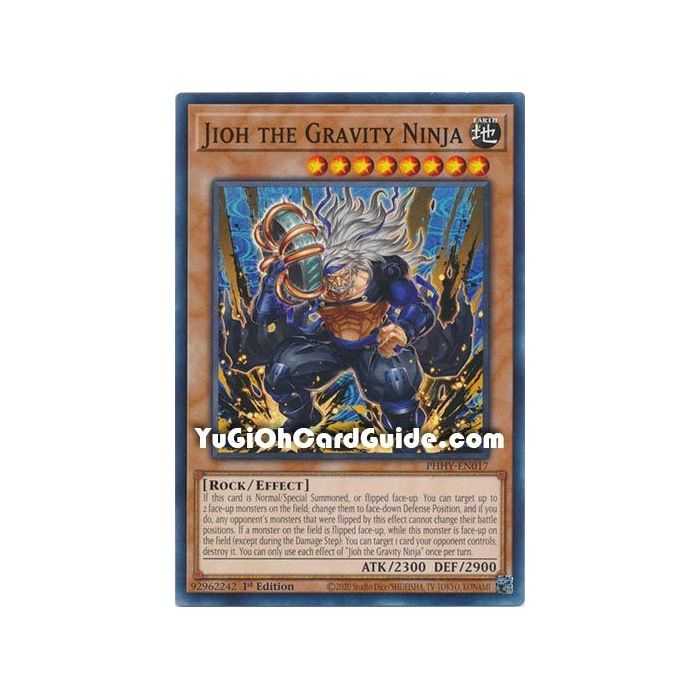 Jioh the Gravity Ninja (Common) – Photon Hipernova | Carta YUGIOH en México