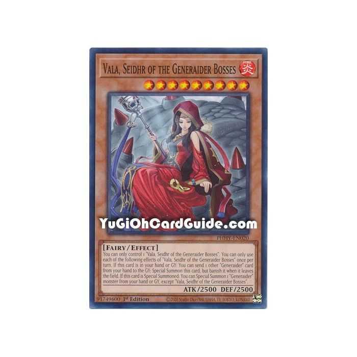 Vala, Seidhr of the Generaider Bosses (Common) – Photon Hipernova | Carta YUGIOH en México