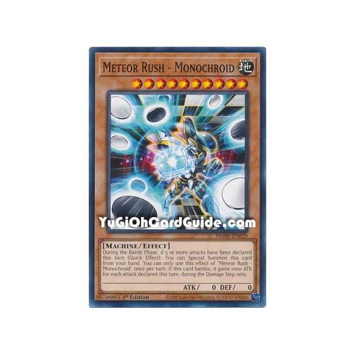 Meteor Rush - Monochroid (Common) – Photon Hipernova | Carta YUGIOH en México