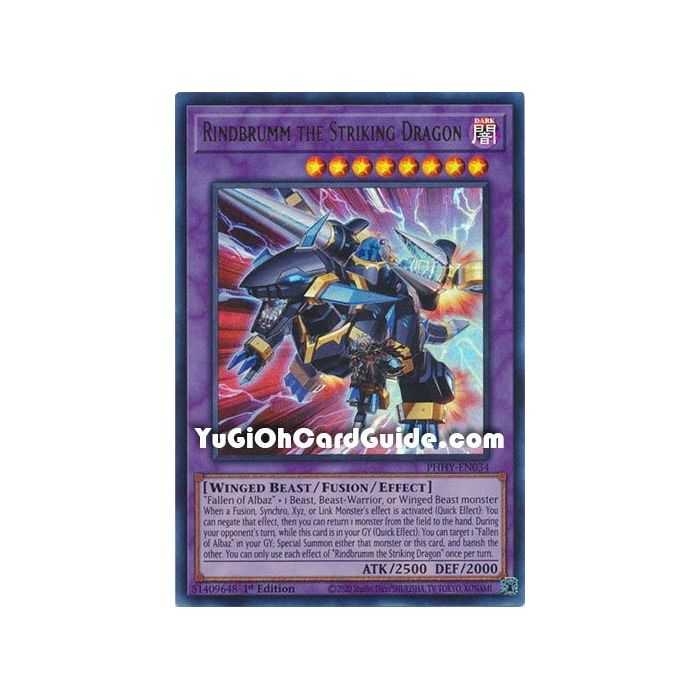 Rindbrumm the Striking Dragon (Ultra Rare) – Photon Hipernova | Carta YUGIOH en México