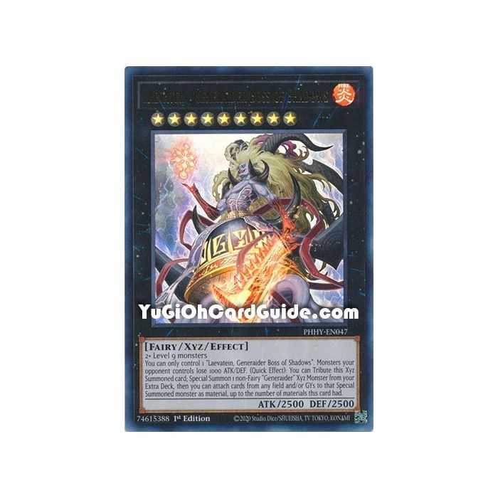 Laevatein, Generaider Boss of Shadows (Ultra Rare) – Photon Hipernova | Carta YUGIOH en México
