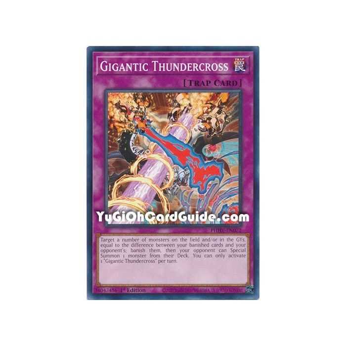 Gigantic Thundercross (Common) – Photon Hipernova | Carta YUGIOH en México