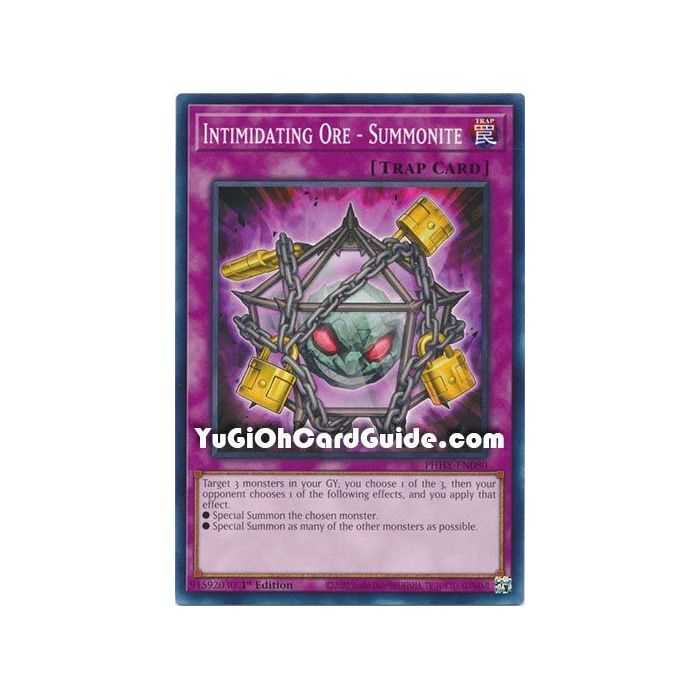 Intimidating Ore - Summonite (Common) – Photon Hipernova | Carta YUGIOH en México