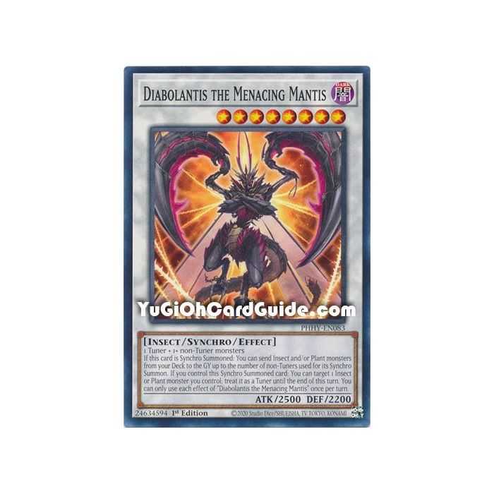 Diabolantis the Menacing Mantis (Common) – Photon Hipernova | Carta YUGIOH en México