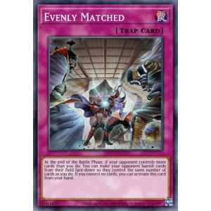 Evenly Matched (Super Rare) – Beware of Traptrix Structure Deck | Carta YUGIOH en México