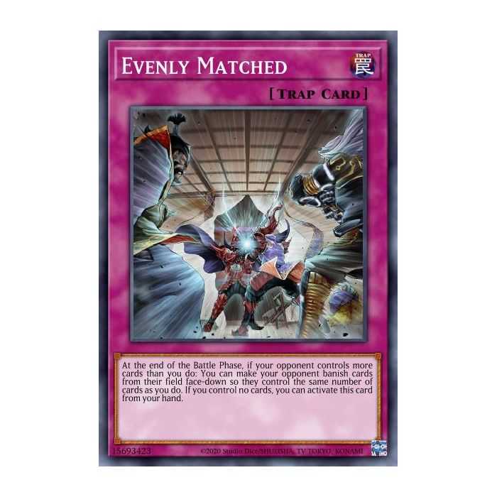 Evenly Matched (Super Rare) – Beware of Traptrix Structure Deck | Carta YUGIOH en México