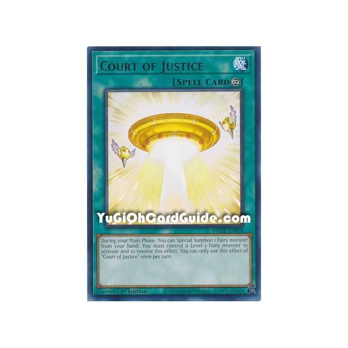 Court of Justice (Rare) – Maze of Memories | Carta YUGIOH en México