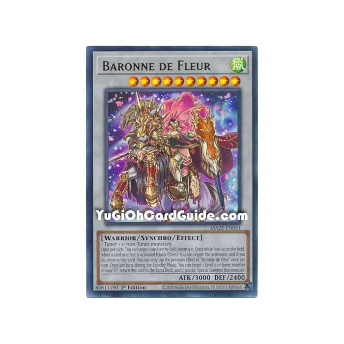Baronne de Fleur (Ultra Rare) – Maze of Memories | Carta YUGIOH en México