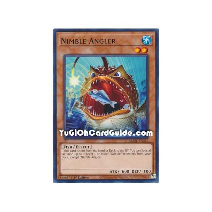 Nimble Angler (Rare) – Maze of Memories | Carta YUGIOH en México
