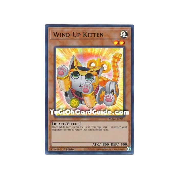 Wind-Up Kitten (Ultra Rare) – Maze of Memories | Carta YUGIOH en México