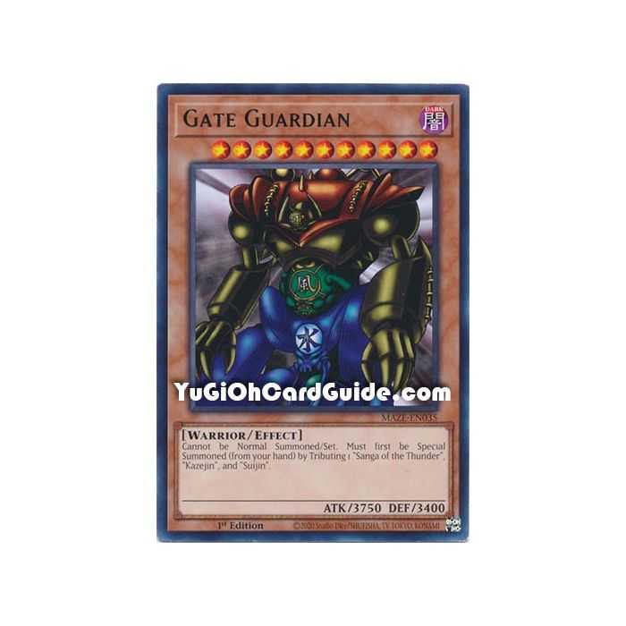 Gate Guardian (Rare) – Maze of Memories | Carta YUGIOH en México