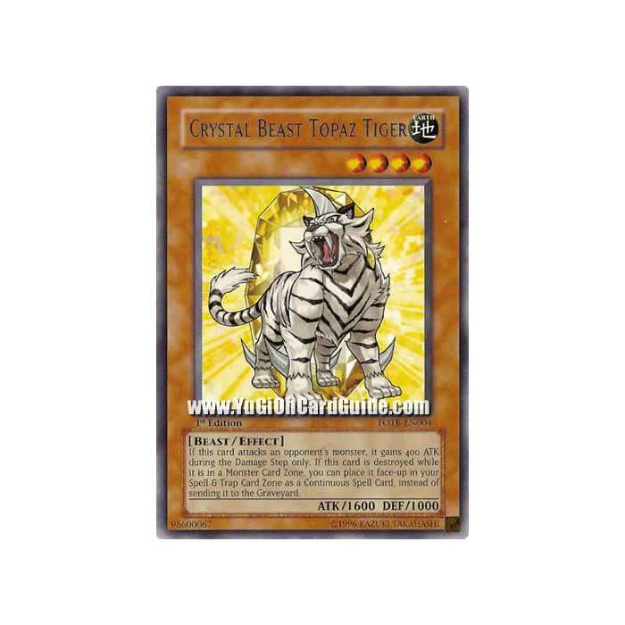 Crystal Beast Topaz Tiger (Rare)