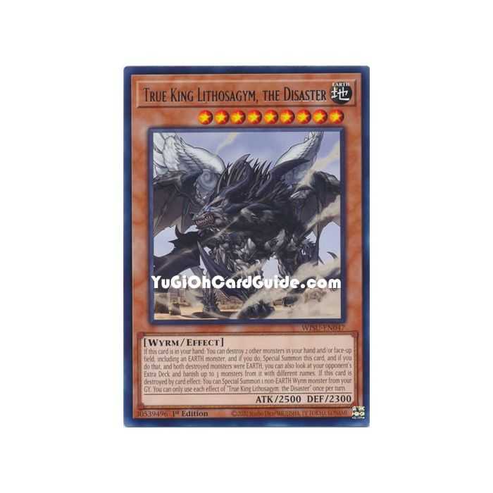 True King Lithosagym, the Disaster (Rare) – Wild Survivors | Carta YUGIOH en México