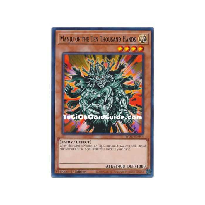 Manju of the Ten Thousand Hands (Rare) – Wild Survivors | Carta YUGIOH en México