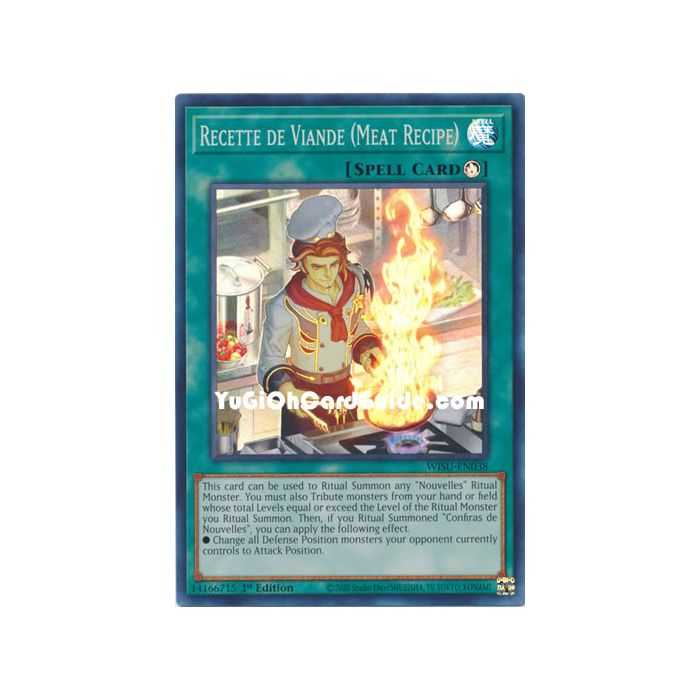 Recette de Viande (Meat Recipe) (Super Rare) – Wild Survivors | Carta YUGIOH en México