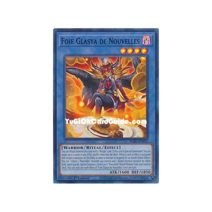 Foie Glasya de Nouvelles (Super Rare) – Wild Survivors | Carta YUGIOH en México