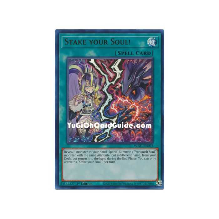 Stake your Soul! (Ultra Rare) – Wild Survivors | Carta YUGIOH en México
