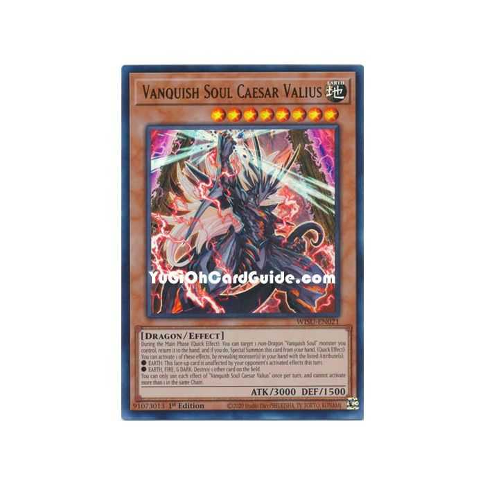 Vanquish Soul Caesar Valius (Ultra Rare) – Wild Survivors | Carta YUGIOH en México