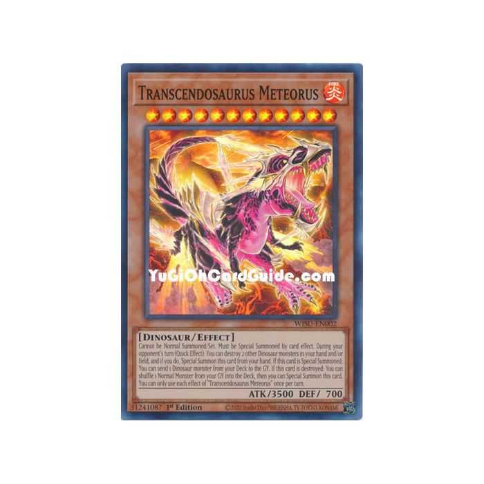 Transcendosaurus Meteorus (Super Rare) – Wild Survivors | Carta YUGIOH en México