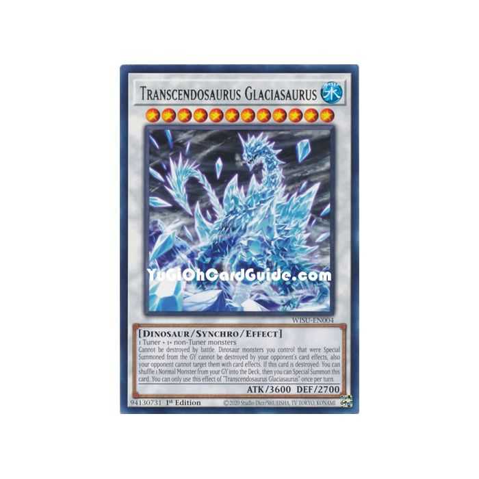 Transcendosaurus Glaciasaurus (Rare) – Wild Survivors | Carta YUGIOH en México