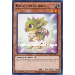 Babycerasaurus (Rare) – Wild Survivors | Carta YUGIOH en México