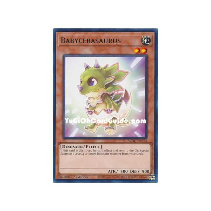 Babycerasaurus (Rare) – Wild Survivors | Carta YUGIOH en México
