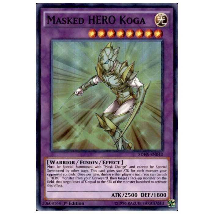 Masked HERO Koga (Super Rare)