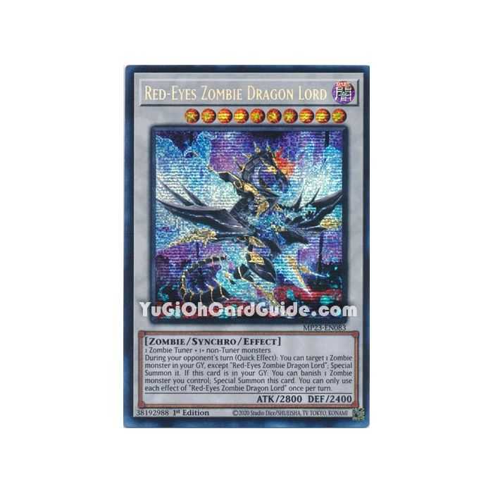 Red-Eyes Zombie Dragon Lord (Prismatic Secret Rare)