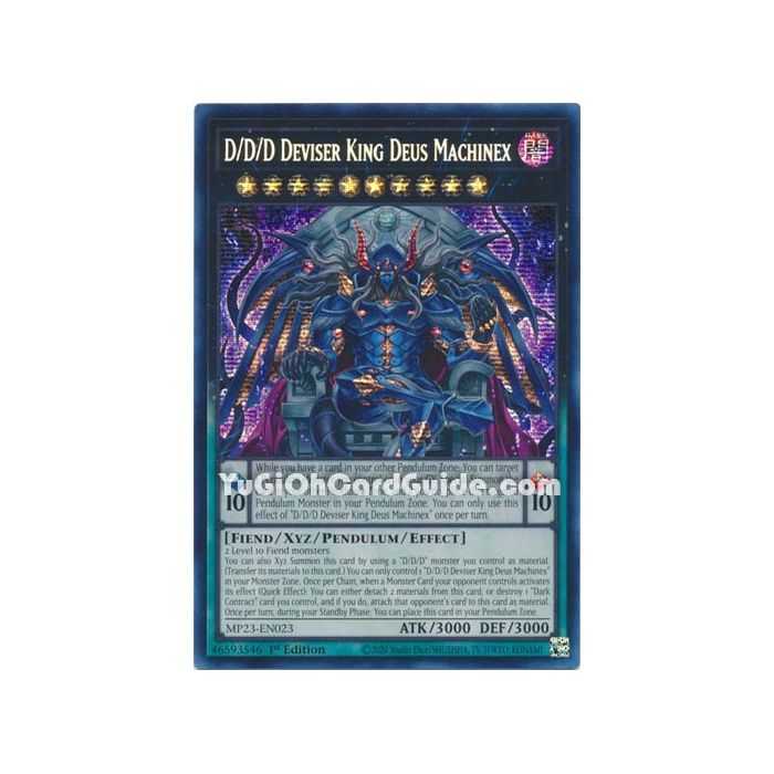 D/D/D Deviser King Deus Machinex (Prismatic Secret Rare) – 2023 25th Anniversary Tin | Carta YUGIOH en México