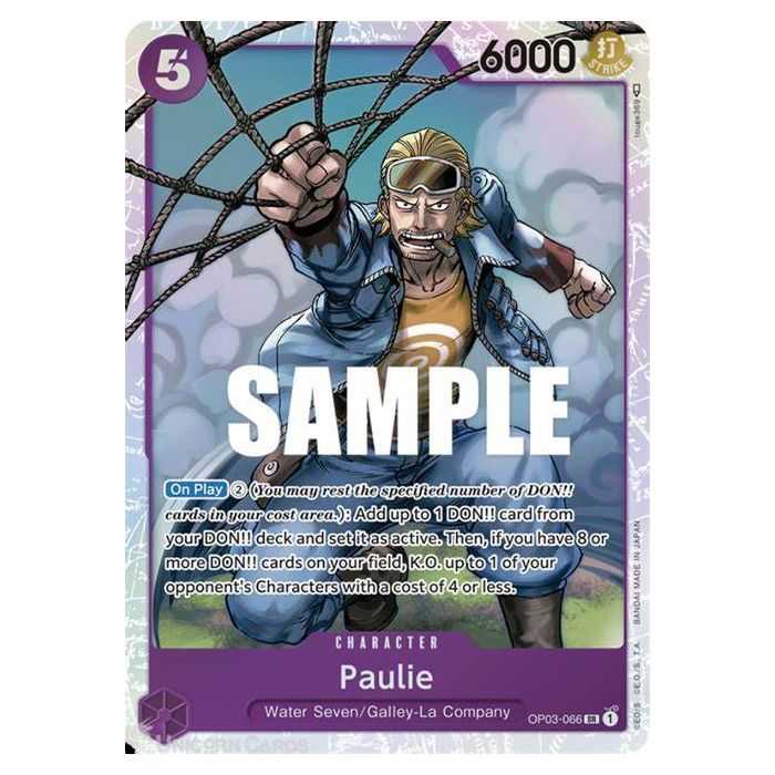 Paulie (Super Rare) – OP3 Pillars of Strength | Carta ONE PIECE en México